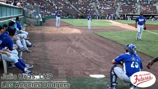 Julio Urias Prospect Video LHP Los Angeles Dodgers RCQuakes dodgers [upl. by Marylou]