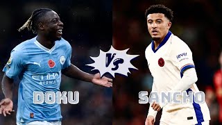 Jeremy Doku vs Jadon Sancho who is better [upl. by Eynttirb]