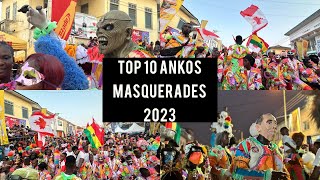 TAKORADIS Top 10 Ankos Masquerades In 2023 Biggest Street Carnival In Africa [upl. by Aicilyhp]