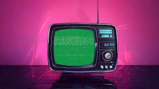 Pink Retro TV Green Screen [upl. by Notlim]