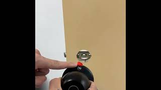 how to install door knobs [upl. by Ennalorac]