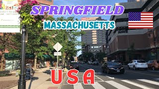 Springfield Massachusetts  USA Dash Cam Tour  Springfield Massachusetts  USA [upl. by Anniroc389]