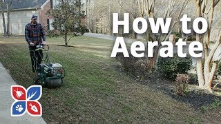 Do My Own Lawn Care  E 11  How to Aerate [upl. by Ahsets]