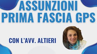 ASSUNZIONI da PRIMA FASCIA GPS Sostegno e Mini Call veloce chiarimenti sulla procedura [upl. by Osborn808]