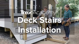 How to Build Deck Stairs  Trex Academy [upl. by Yesnek13]