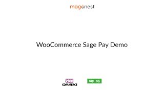 WooCommerce Sage Pay Payment Integration from Magenest  Demo Video [upl. by Zara]