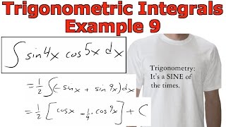 Trigonometric Integrals Example 9 sin4xcos5x [upl. by Elleinahc]