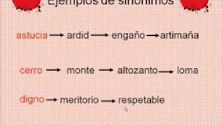 Sinonimos Antonimos Paronimos 6º prim y 1º sec R Verbal [upl. by Eedoj]