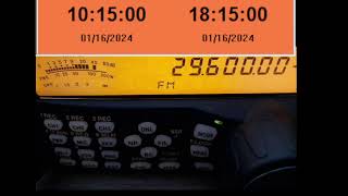 Monitoring 10 Meters FM Ham Radio from Grid Square DM14 [upl. by Shellans]