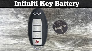 How To Replace 2008  2013 Infiniti G37 Remote Key Fob Battery  Change Replacement Key Batteries [upl. by Neall]