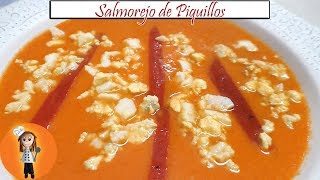 Salmorejo de Piquillos  Receta de Cocina en Familia [upl. by Kalvin218]