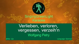 Wolfgang Petry  Verlieben verloren vergessen verzeihn  Karaoke Version  SGL 155 [upl. by Anivlac]