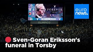 🔴 LIVE  SvenGoran Erikssons funeral in his hometown of Torsby  euronews 🇬🇧 [upl. by Deedee]