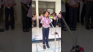 Celebrating Hindi Diwas with Poetry  Pooja Kanwar from Grade 2 at New Life International School [upl. by Unity]