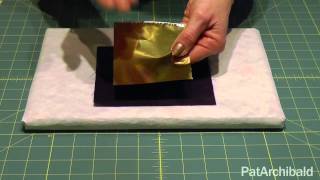 Textile Art Howto Applying Foils with Bondaweb [upl. by Alial]