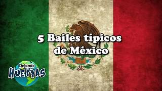 5 BAILES TÍPICOS DE MÉXICO  DEJANDO HUELLAS [upl. by Aivatal]