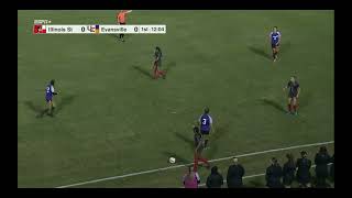 Evansville vs Illinois St W 101724  Handball Decision  Free Zone  33rd Minute [upl. by Ettessil]