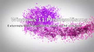 Windows 11 externes DVDLaufwerk wird nicht erkannt [upl. by Belicia]