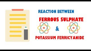 Ferrous Sulphate and Potassium Ferricyanide  Reaction [upl. by Ayad]