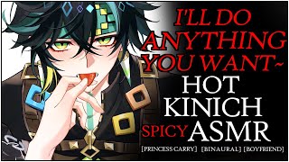 HOT KINICH ASMR  Kinich Will Do ANYTHING YOU WANT  Kinich x Listener SPICY BINAURAL Genshin Impact [upl. by Gayla]