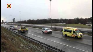 Beelden van het ongeval op de A58 [upl. by Krusche]