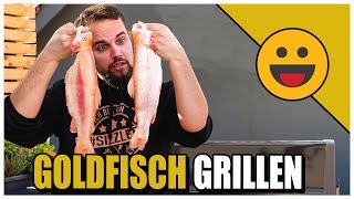 Riesigen GOLDFISCH grillen DAS hast du noch NIE gesehen [upl. by Ahseena]