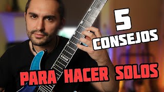 COMO CREAR SOLOS de Guitarra Eléctrica 🎸 APRENDE estos 5 TRUCOS [upl. by Theodoric98]