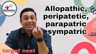 Speciation Allopatric Sympatric Parapatric Petripatric II Types of Speciation Dr Geetendra Sir [upl. by Etselec]