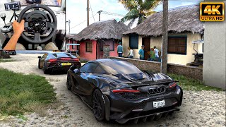 McLaren 765LT amp Lamborghini Huracán EVO  Forza Horizon 5  Thrustmaster T300RS gameplay [upl. by Lyred]