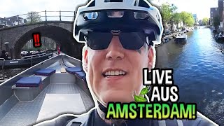 Fast UNFALL am Wasser 😱 XXL Tour durch AMSTERDAM 🇳🇱  MontanaBlack IRL [upl. by Yennek]