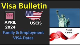 APRIL 2024 USCIS VISA BULLETIN uscis [upl. by Gone334]