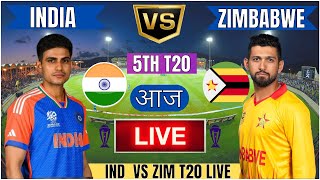 Live IND Vs ZIM Match Score  Live Cricket Match Today  IND vs ZIM T20 live 1st innings livescore [upl. by Laurie]