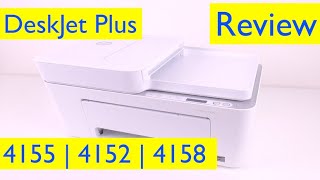 HP DeskJet Plus 4155  4152  4158 Allinone Wireless Printer Review [upl. by Jodie395]