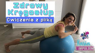 Zdrowy Kręgosłup  ćwiczenia z piłką zdrowykręgosłup [upl. by Otreblon88]