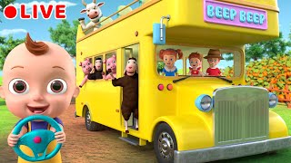 Wheels on the Bus Animal Time amp MORE  Animal Songs for Kids  Beep Beep Nursery Rhymes [upl. by Nuahs]