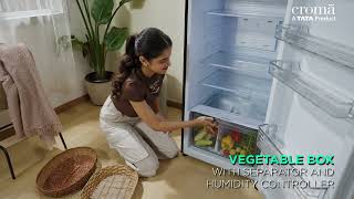 Croma 303L Inverter Refrigerator  Feature video [upl. by Ialohcin392]