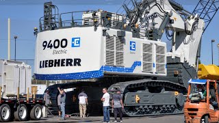 400 Tonne Liebherr Excavator Leaving MINExpo 2024 [upl. by Zacarias]