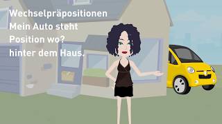 Deutsch lernen mit Dialogen  Lektion 51  Wechselpräpositionen mit Akkusativ und Dativ [upl. by Eissirc750]