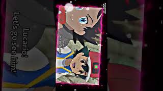 LUCARIO AND GRENINJA  THE WAVE OF DESTINY  CLIPS EDIT NO LOVE SONG pokemon anime viral [upl. by Inaoj]