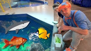 Blippi Visits The Aquarium  Educational Fish and Animals for Kids and Toddlers [upl. by Jacobine824]