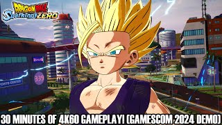 30 MINUTES OF DRAGON BALL SPARKING ZERO 4K60 GAMEPLAY Gamescom 2024 Demo English Dub [upl. by Anawad]