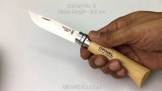 Opinel No 8 Stainless Steel Classic Folding Knife [upl. by Yevrah]