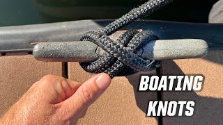 THE PERFECT BOATING KNOT  CLEAT HITCH [upl. by Groot]