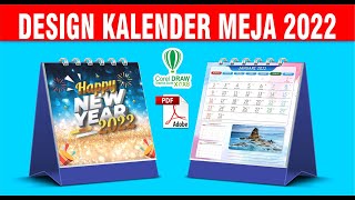 Design kalender meja vector corel amp pdf [upl. by Calendre]