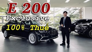 Mercedes E200 Exclusive Ưu Đãi 100 Thuế Trước Bạ Trong Tháng 92024  Hoan Channel [upl. by Adnouqal]