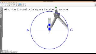 How to Construct a Square Inscribed in a Circle [upl. by Pugh]