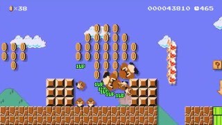 Super Mario Maker Playthrough Part 22 EXTRA 7  Mario Trio Costume and Other Courses [upl. by Genevra267]