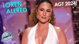 Loren Allred Performs on AGT 2024❗LIVE TV with Grammy Winner 😳 [upl. by Osgood]