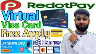 💰 7 Bonus Redotpay Virtual Visa Card promo offers  Online master card in Bangla Tutorial 2025 [upl. by Quita]