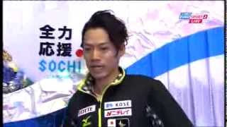 Daisuke Takahashi interview after FS  NHKT 2013 [upl. by Blatt]